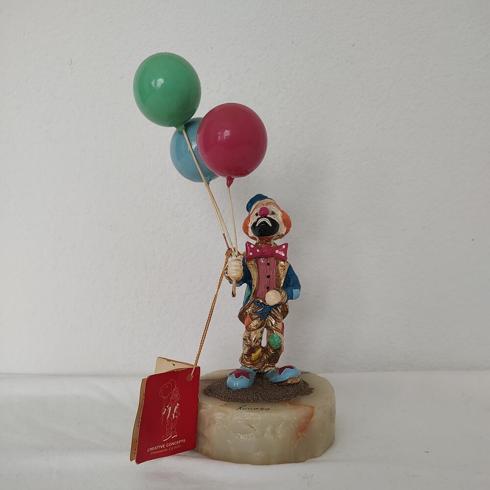 Vintage 1990 Ron Lee Figurine "Hobo Joe with Balloons" Signed Ed. #3343 of 5500